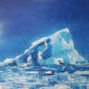 Isle of Ice, Acrylic on canvas, 24 x 24