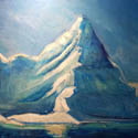 Ice Floe, Acrylic on canvas, 24 x 36