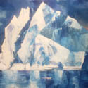 Ice Island, Acrylic on canvas, 30 x 48