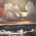 Dark Sea, Acrylic on canvas, 40 x 48